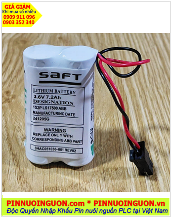 ABB 3HAC051036-001; Pin nuôi nguồn ABB 3HAC051036-001 lithium 3.6v 7200mAh _Xuất xứ Pháp